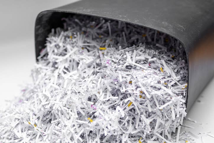 Office shredder risks